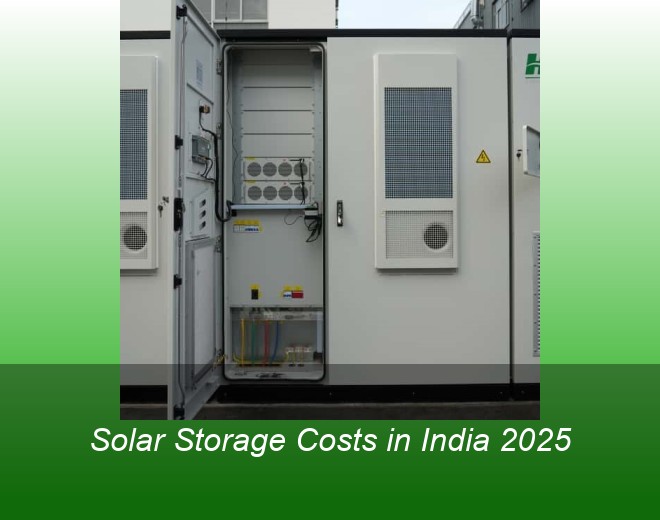 Solar Storage Costs in India 2025